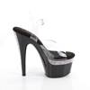 Pleaser - ADORE708PHRS Ankle strap sandal - Black/Transparent Product image